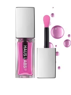 Haus Labs PhD Hybrid Hydrating Tinted Lip Oil. Color: Tint - sheer pink